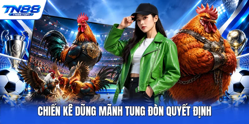 Chiến kê dũng mãnh tung đòn quyết định