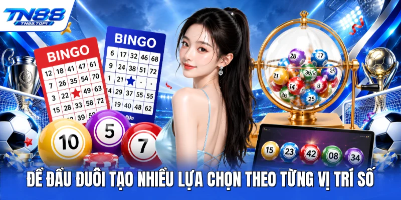 Đề đầu đuôi tạo nhiều lựa chọn theo từng vị trí số
